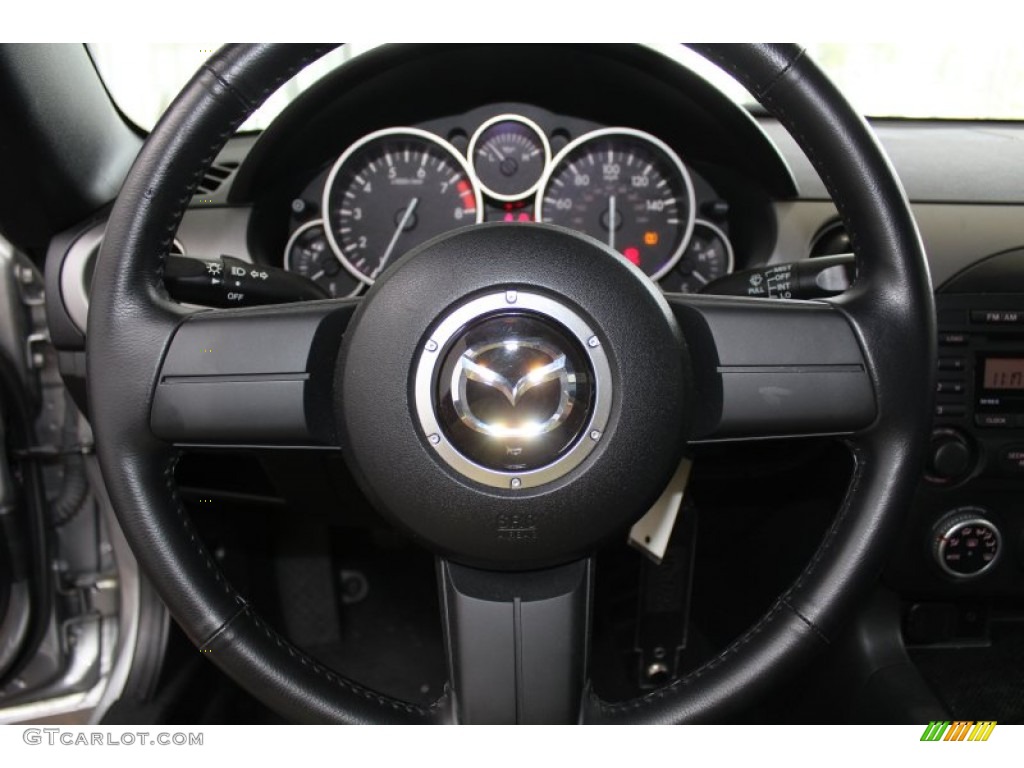 2011 Mazda MX-5 Miata Sport Roadster Black Steering Wheel Photo #82910601