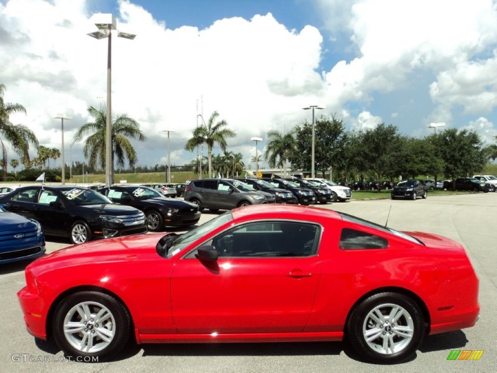 2013 Mustang V6 Coupe - Race Red / Charcoal Black photo #12