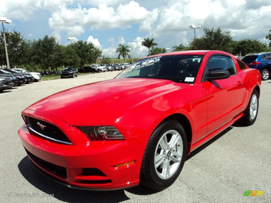 2013 Mustang V6 Coupe - Race Red / Charcoal Black photo #13