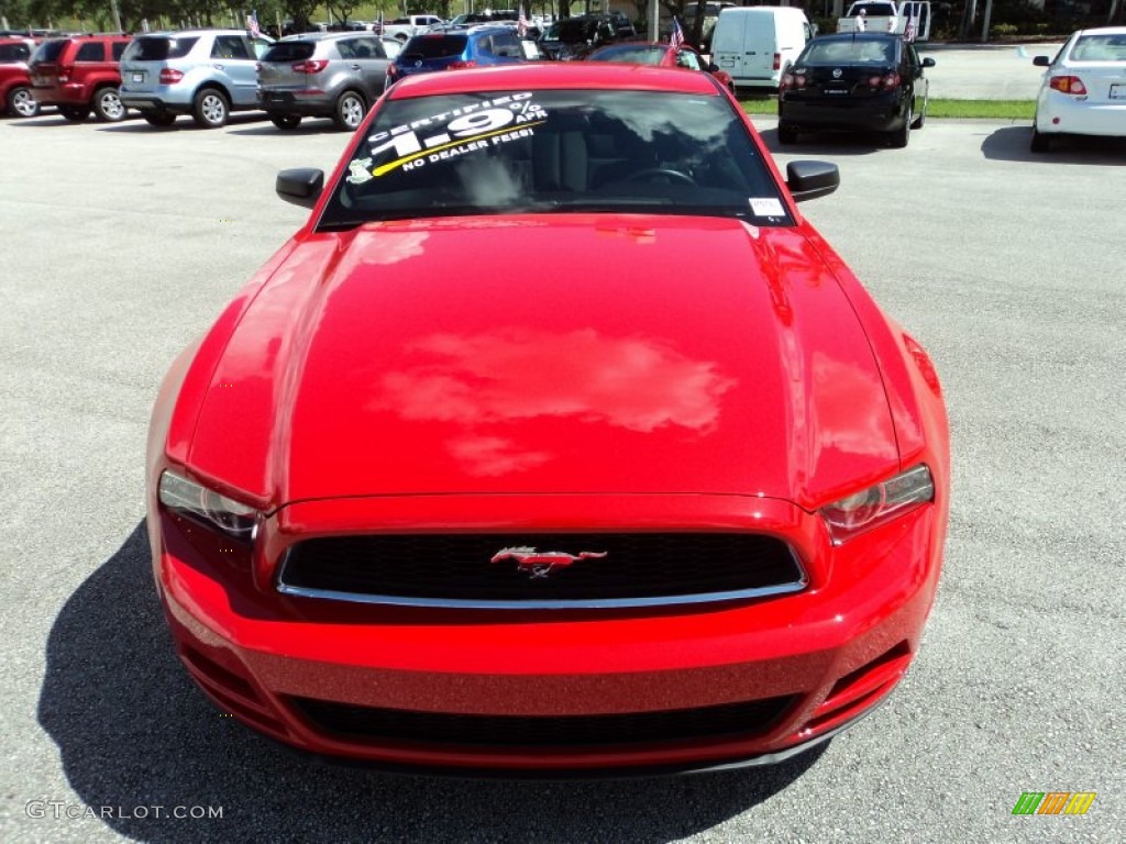 2013 Mustang V6 Coupe - Race Red / Charcoal Black photo #16