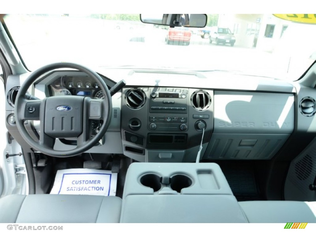 2012 Ford F250 Super Duty XL Crew Cab Chassis Steel Dashboard Photo #82913697