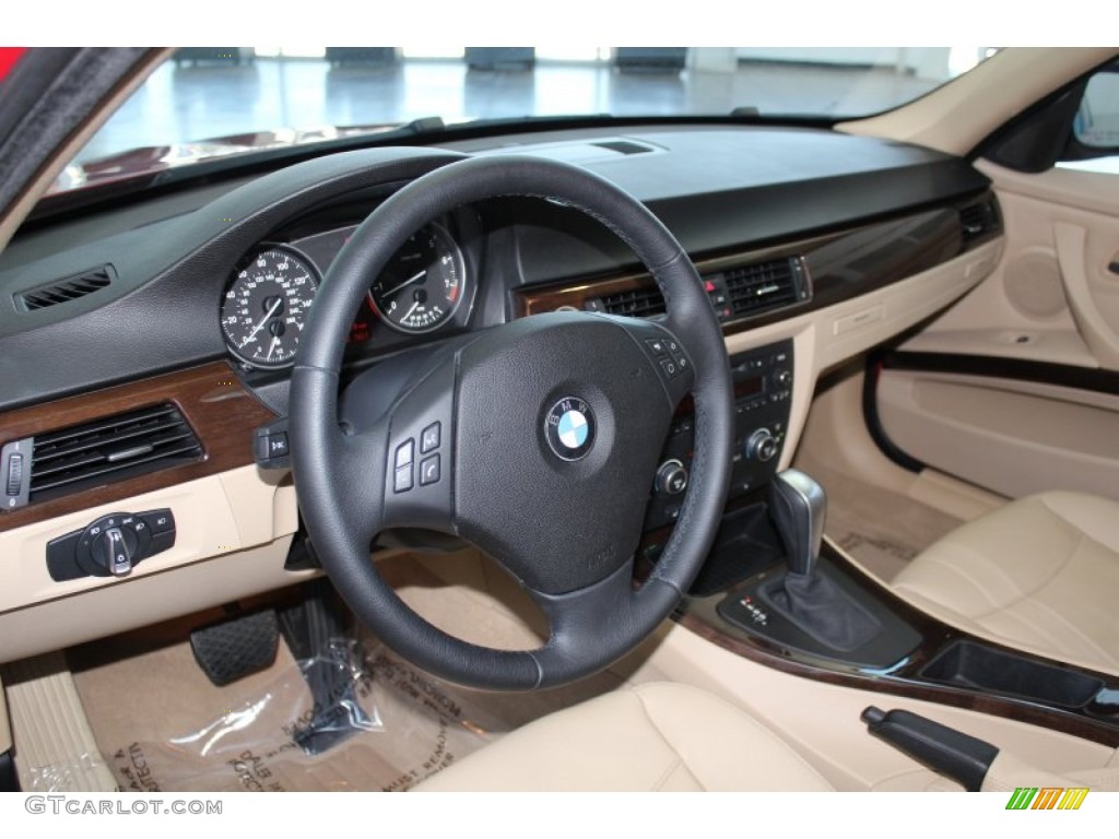 2009 BMW 3 Series 328i Sedan Beige Dashboard Photo #82913797