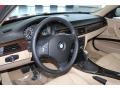 Beige 2009 BMW 3 Series 328i Sedan Dashboard