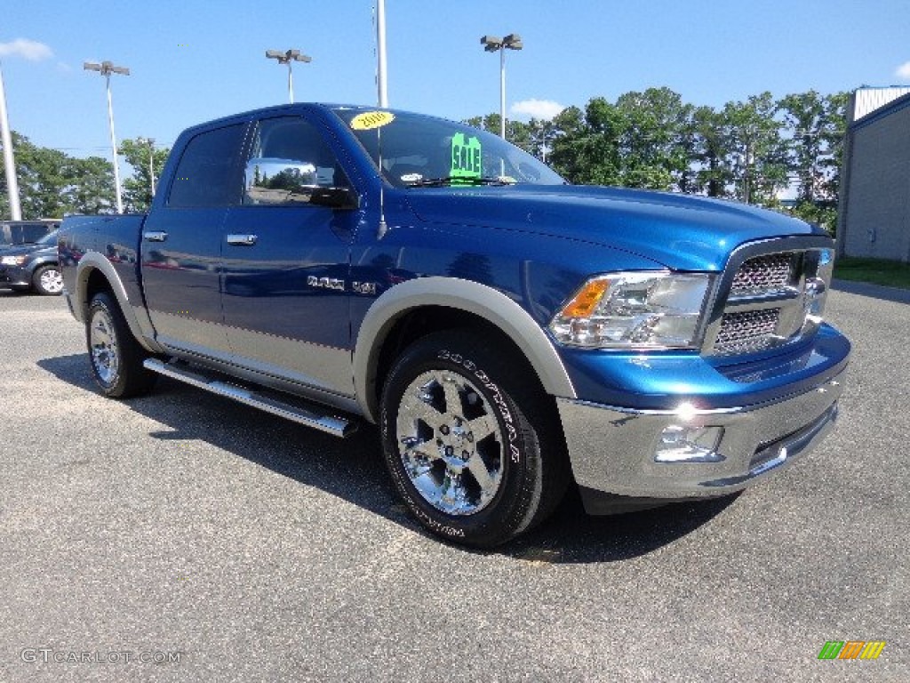 2010 Ram 1500 ST Crew Cab 4x4 - Deep Water Blue Pearl / Dark Slate/Medium Graystone photo #7