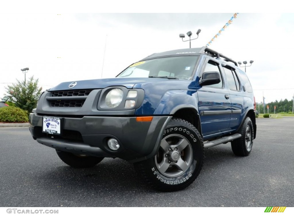 2002 Xterra SE V6 - Just Blue Metallic / Gray Celadon photo #1