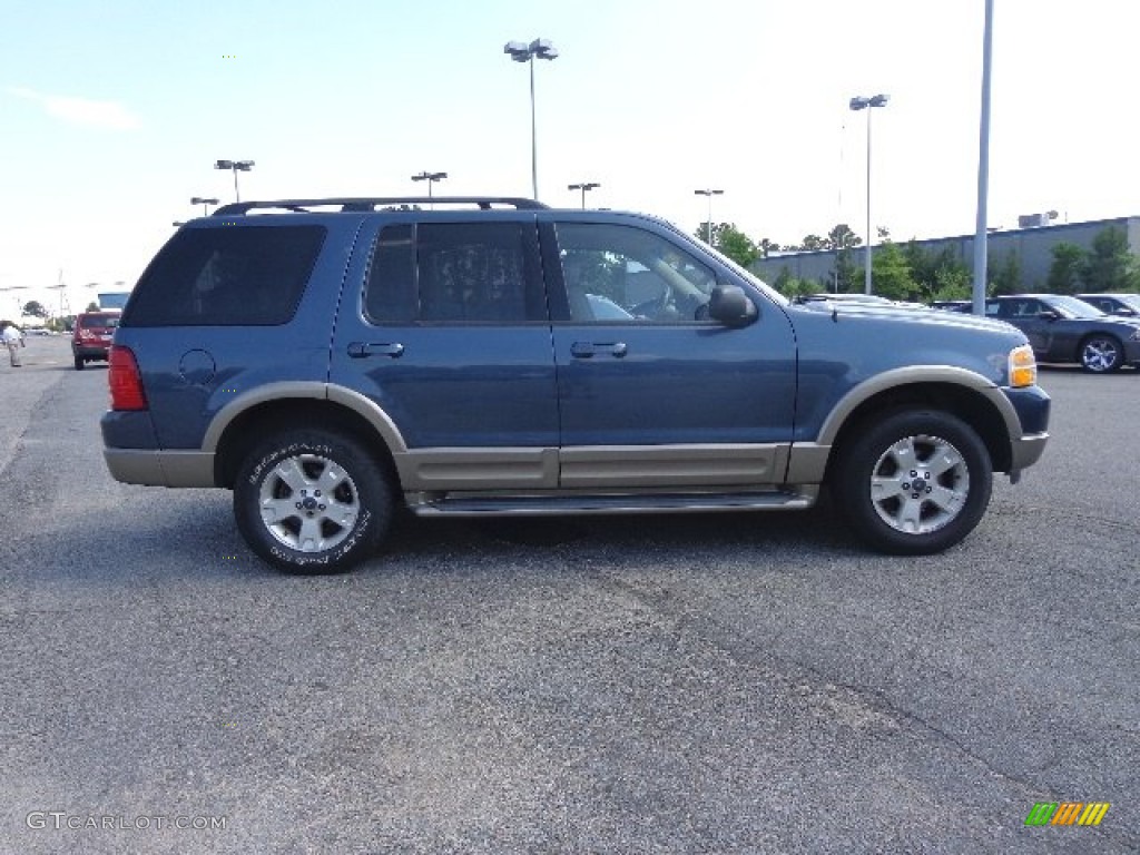 2003 Explorer Eddie Bauer 4x4 - Medium Wedgewood Blue Metallic / Medium Parchment Beige photo #4