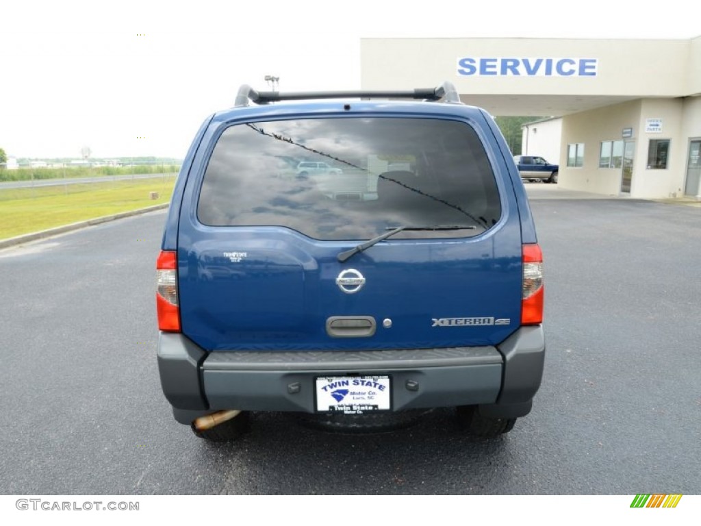 2002 Xterra SE V6 - Just Blue Metallic / Gray Celadon photo #6