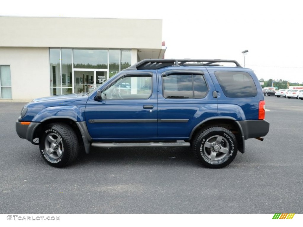 2002 Xterra SE V6 - Just Blue Metallic / Gray Celadon photo #8