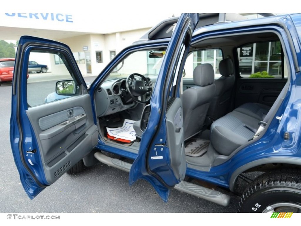 2002 Xterra SE V6 - Just Blue Metallic / Gray Celadon photo #11