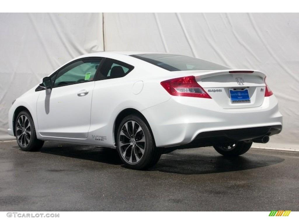 2013 Civic Si Coupe - Taffeta White / Black photo #2