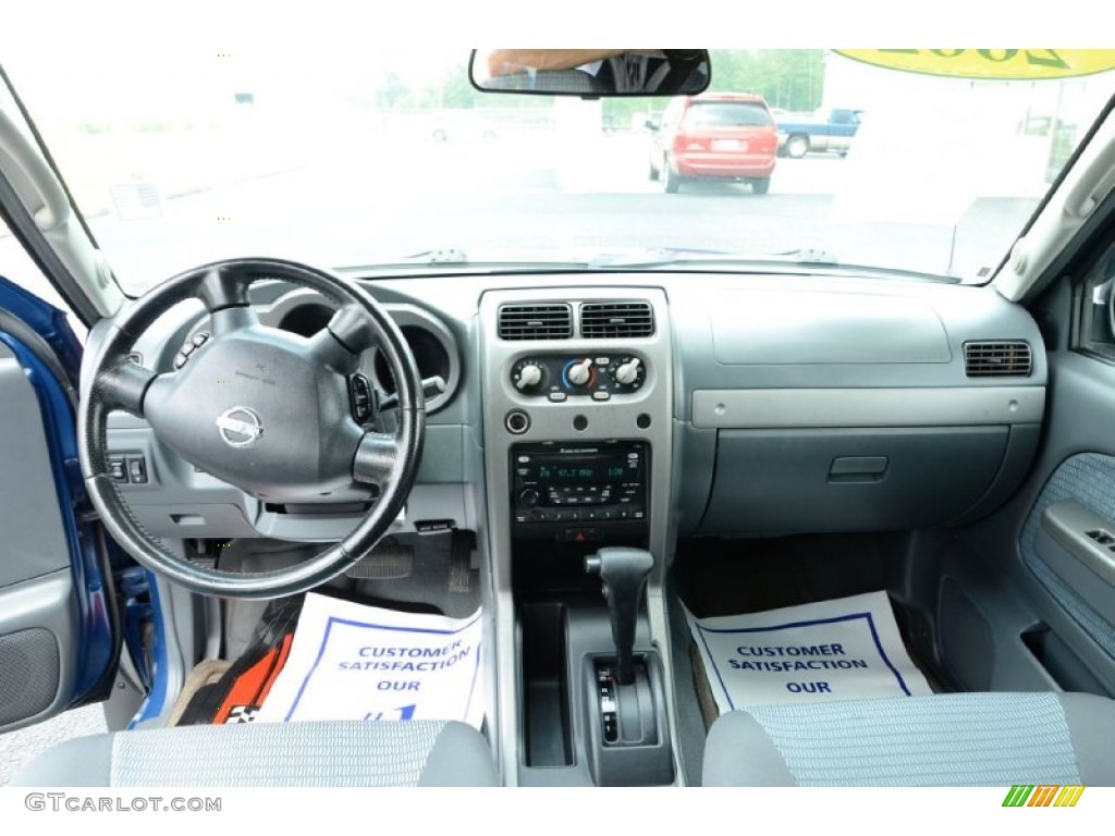 2002 Xterra SE V6 - Just Blue Metallic / Gray Celadon photo #13