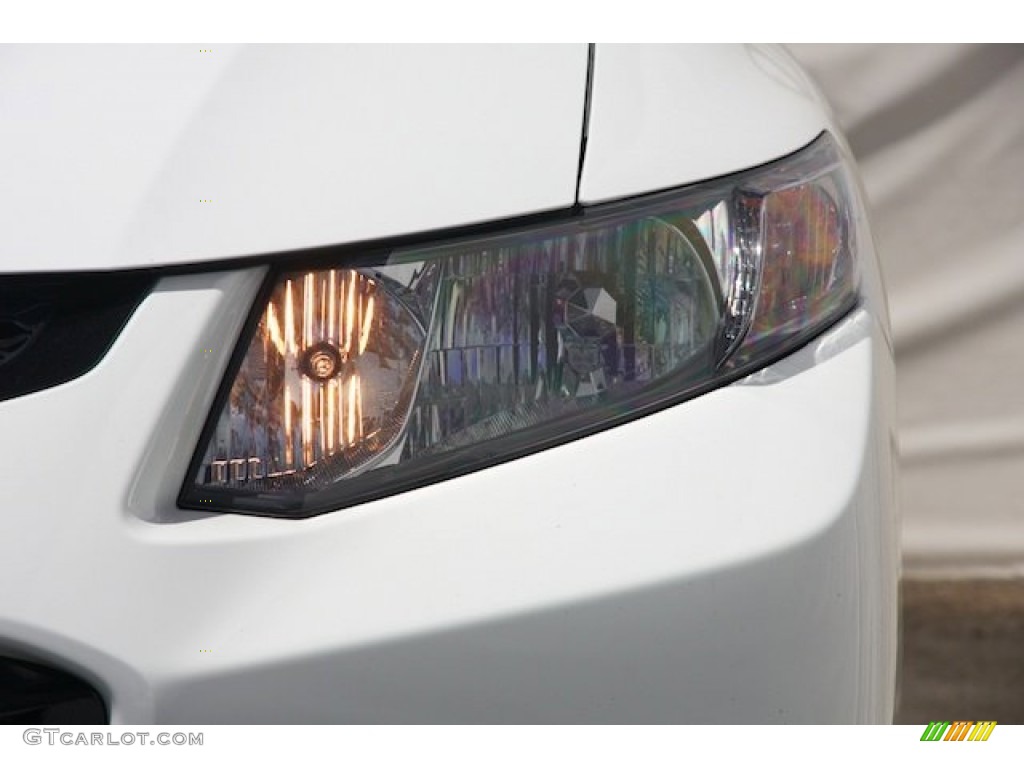 2013 Civic Si Coupe - Taffeta White / Black photo #8