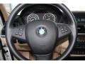 Sand Beige 2007 BMW X5 4.8i Steering Wheel