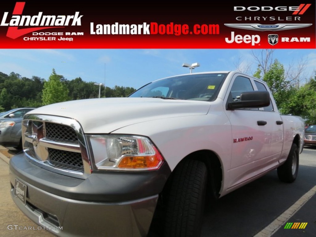 2011 Ram 1500 ST Quad Cab - Bright White / Dark Slate Gray/Medium Graystone photo #1