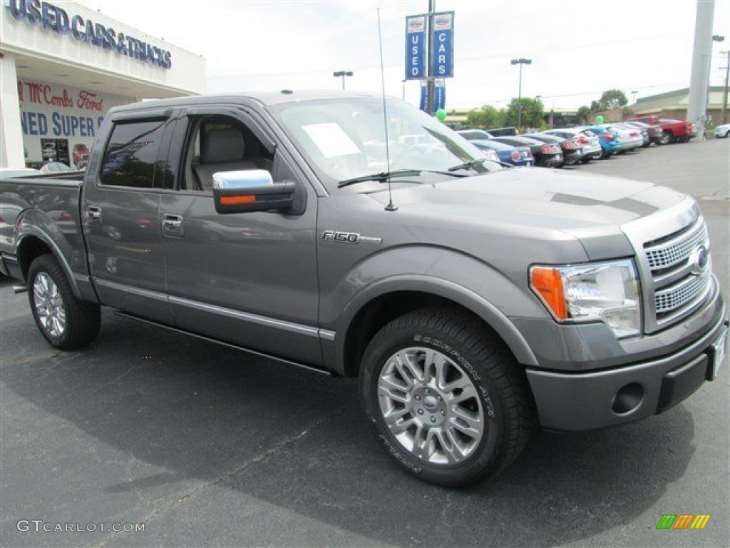 2010 F150 Platinum SuperCrew - Sterling Grey Metallic / Medium Stone Leather/Sienna Brown photo #1