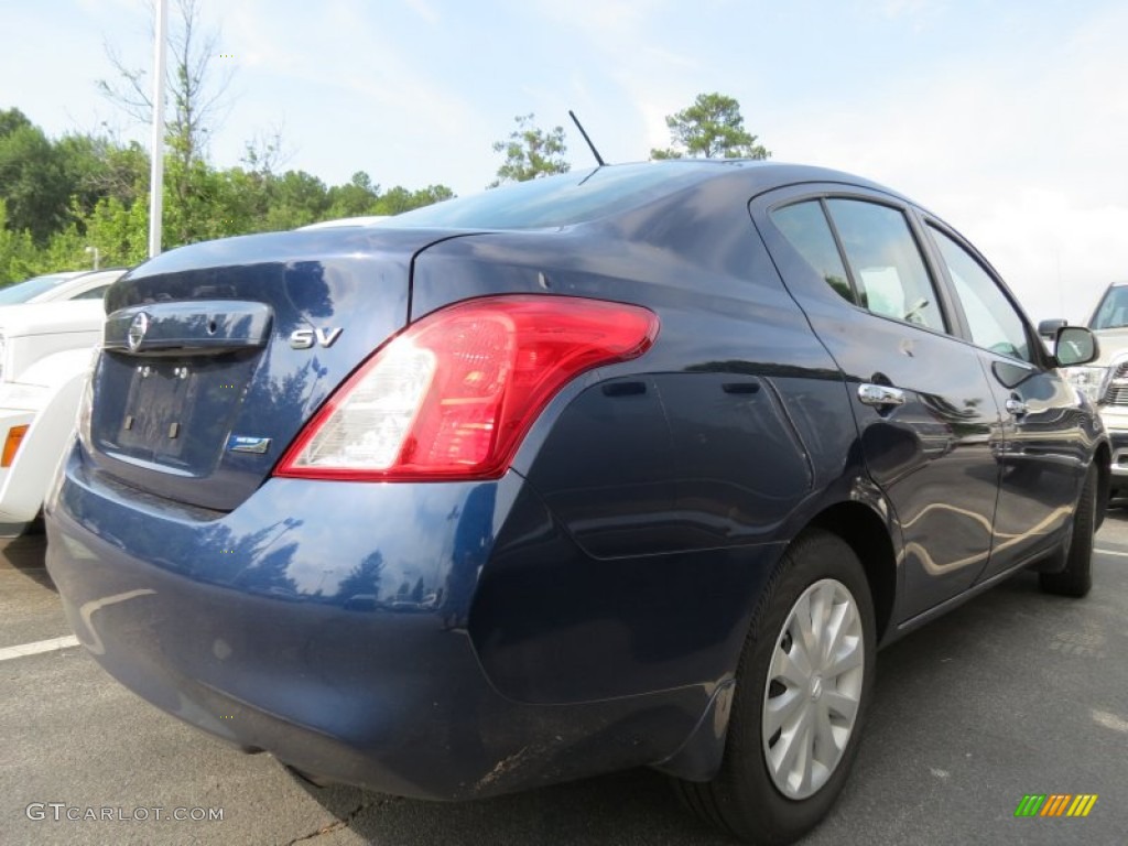 2012 Versa 1.6 S Sedan - Blue Onyx Metallic / Charcoal photo #3