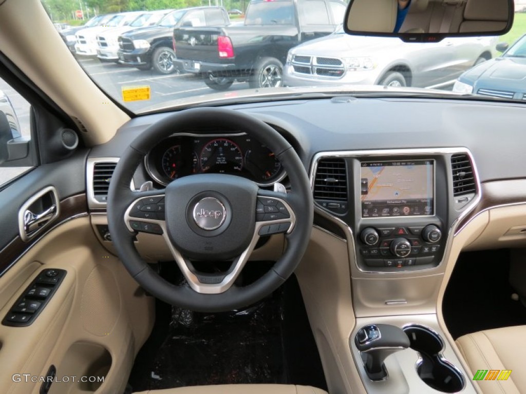 2014 Jeep Grand Cherokee Limited New Zealand Black/Light Frost Dashboard Photo #82918258