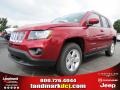 2014 Deep Cherry Red Crystal Pearl Jeep Compass Latitude  photo #1