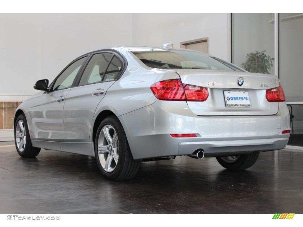 2013 3 Series 320i Sedan - Glacier Silver Metallic / Black photo #5