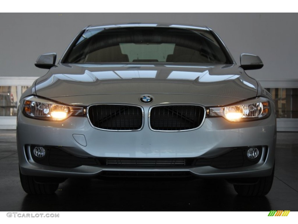 2013 3 Series 320i Sedan - Glacier Silver Metallic / Black photo #8