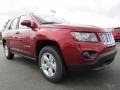 Deep Cherry Red Crystal Pearl 2014 Jeep Compass Latitude Exterior