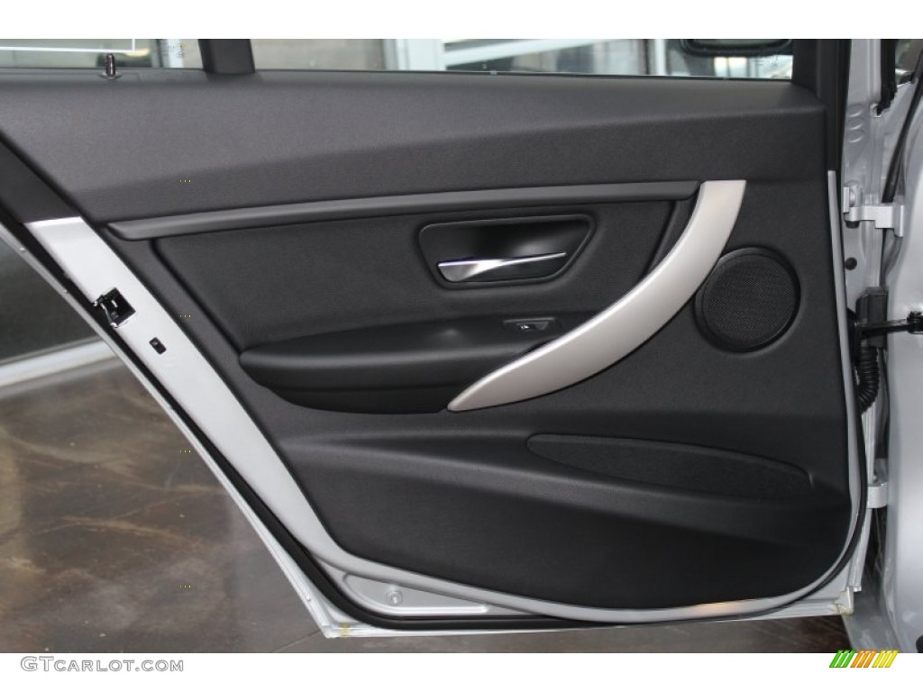 2013 3 Series 320i Sedan - Glacier Silver Metallic / Black photo #22