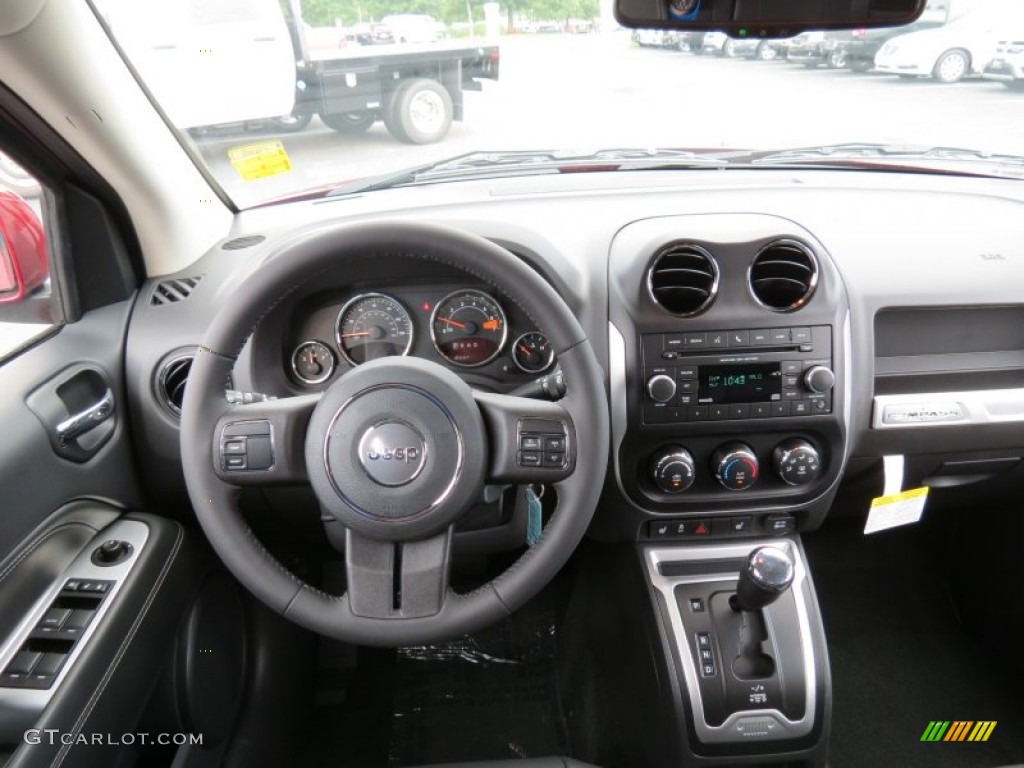 2014 Jeep Compass Latitude Dark Slate Gray Dashboard Photo #82919103