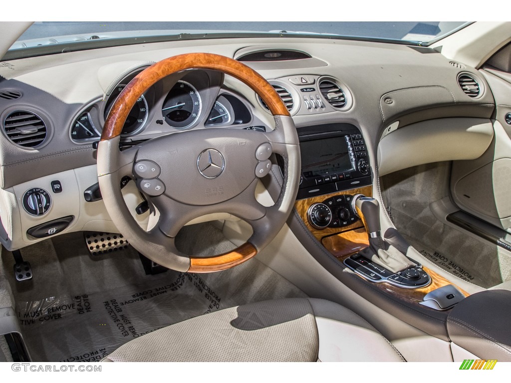 Stone Interior 2007 Mercedes-Benz SL 550 Roadster Photo #82919941