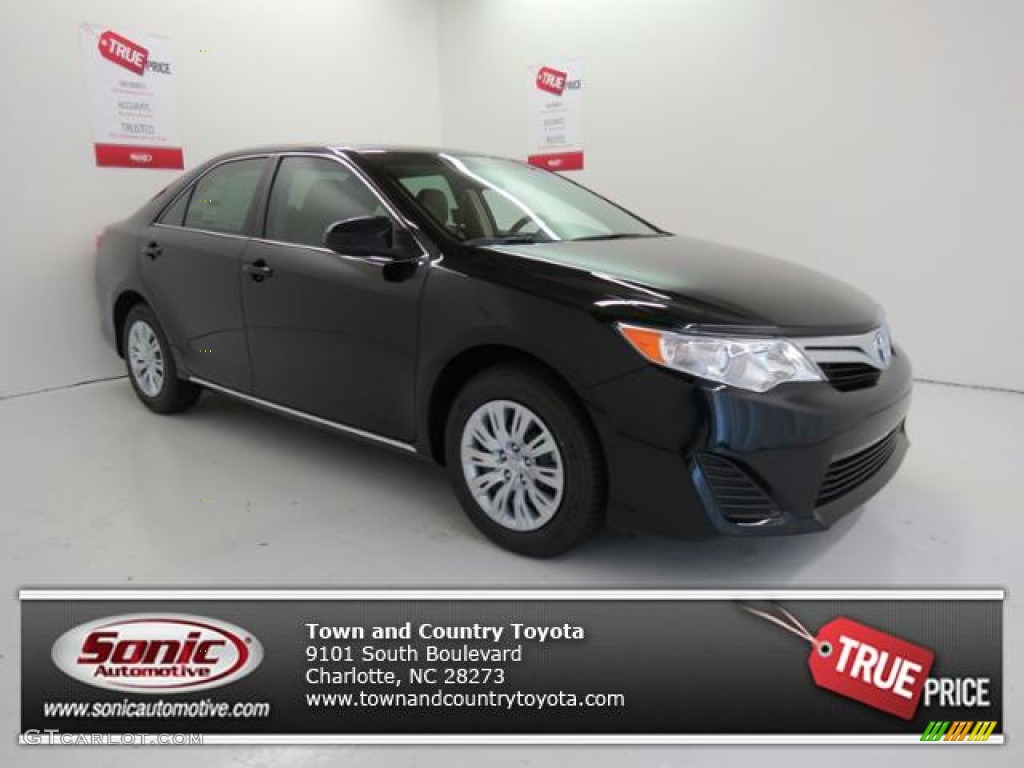 2013 Camry LE - Attitude Black Metallic / Ivory photo #1