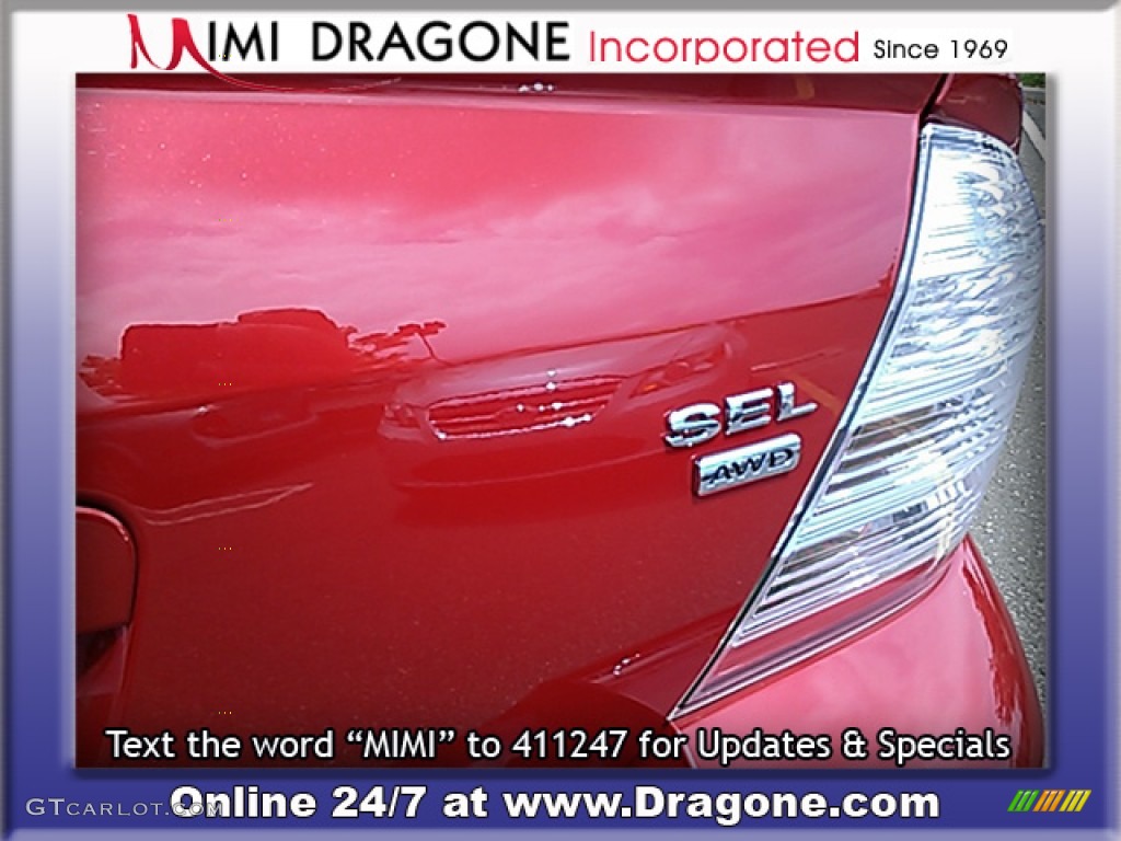 2009 Taurus SEL AWD - Sangria Red Metallic / Camel photo #10