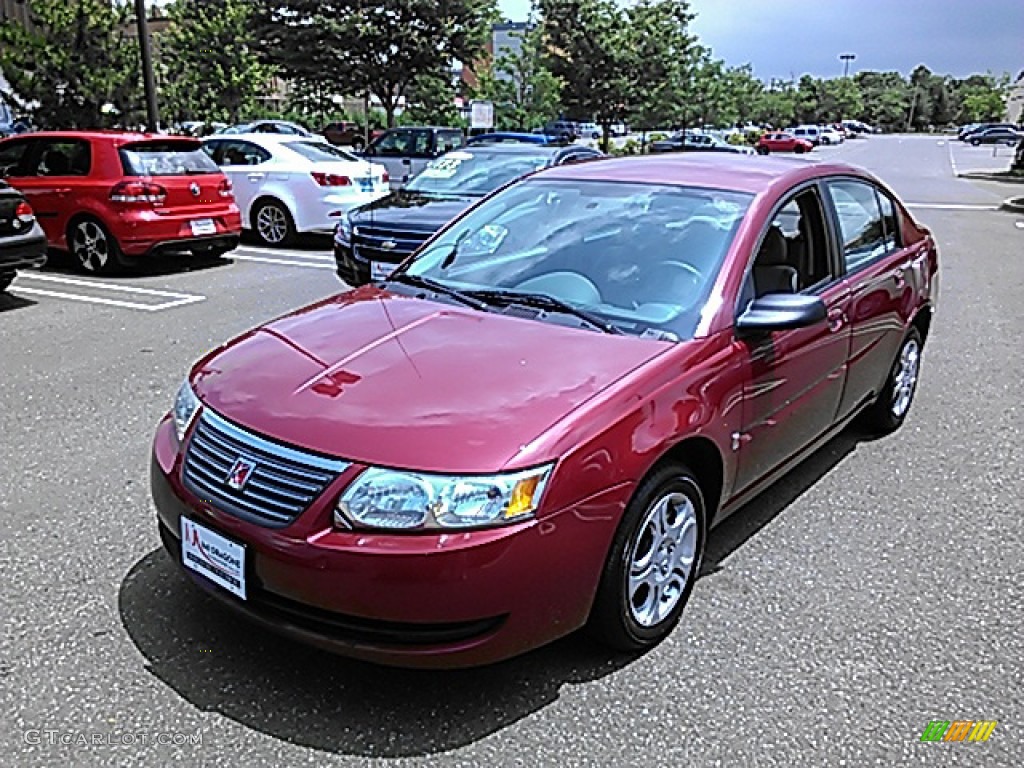 2005 ION 2 Sedan - Berry Red / Gray photo #1