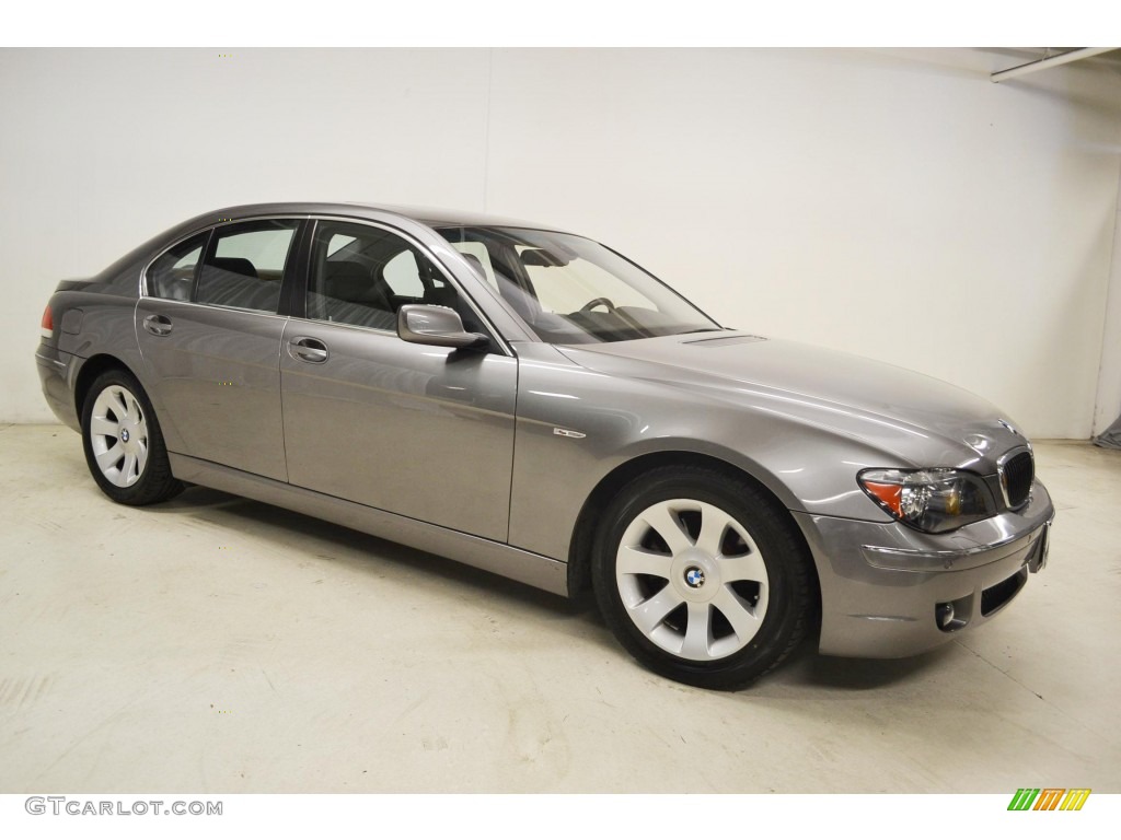 2006 7 Series 750i Sedan - Sterling Grey Metallic / Basalt Grey/Flannel Grey photo #2