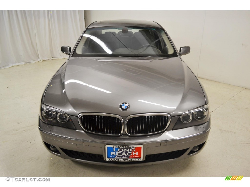 2006 7 Series 750i Sedan - Sterling Grey Metallic / Basalt Grey/Flannel Grey photo #4