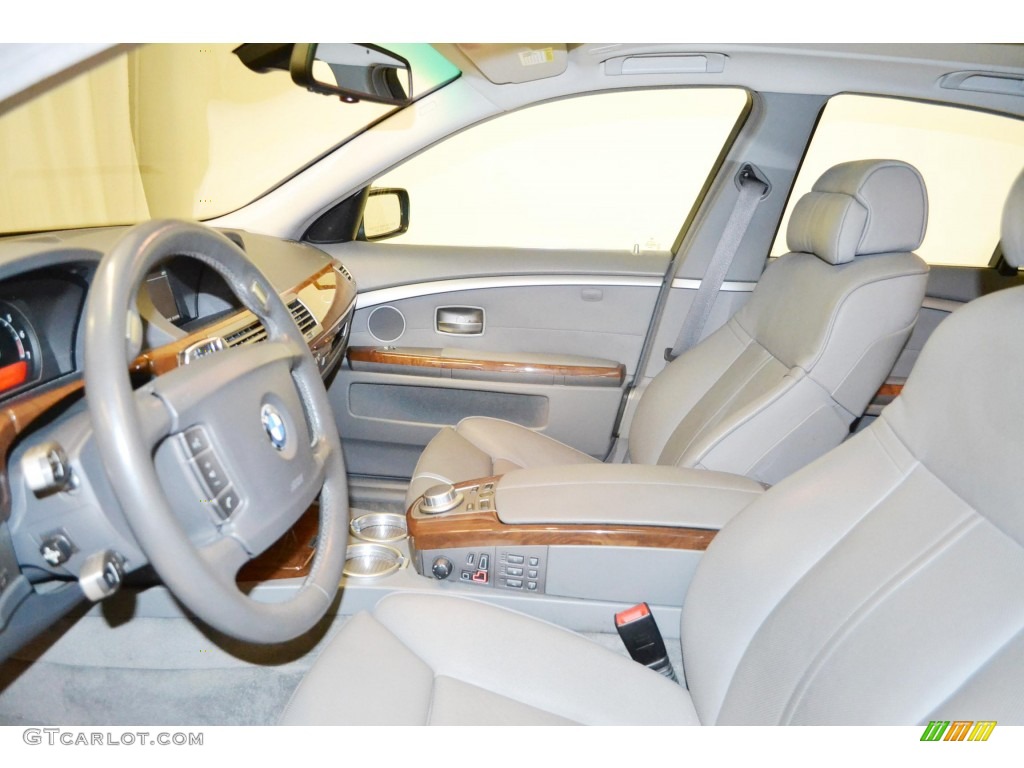 2006 7 Series 750i Sedan - Sterling Grey Metallic / Basalt Grey/Flannel Grey photo #10