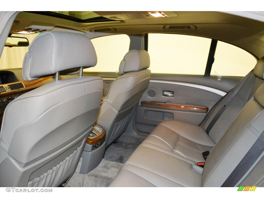 2006 7 Series 750i Sedan - Sterling Grey Metallic / Basalt Grey/Flannel Grey photo #14