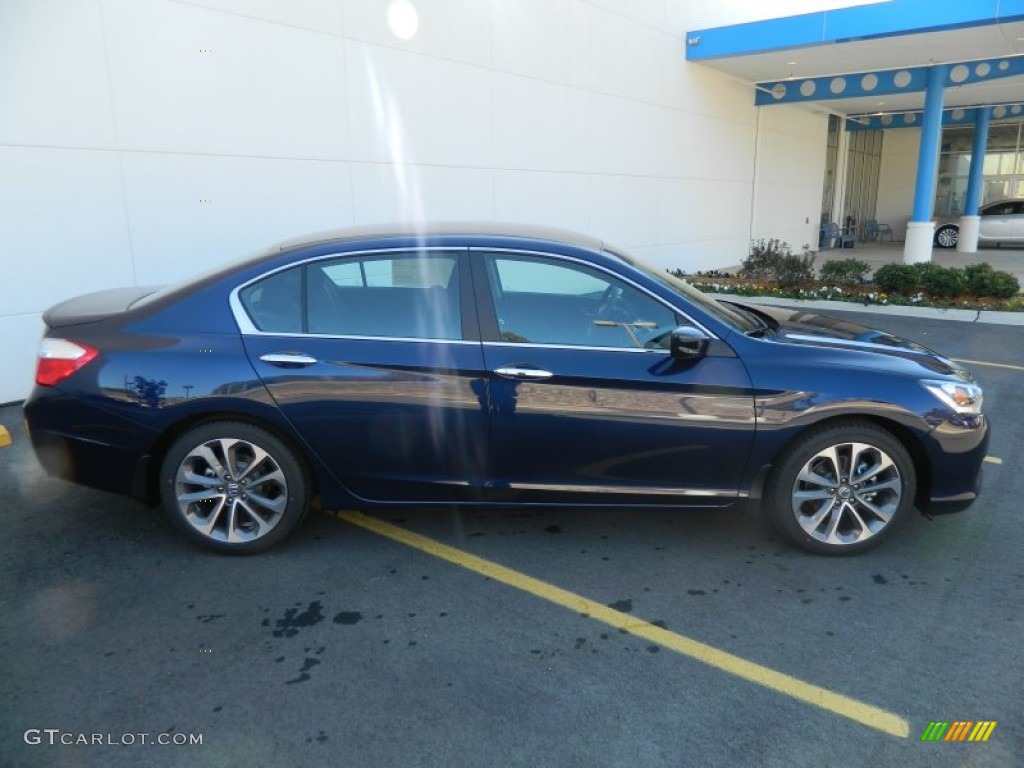 2013 Accord Sport Sedan - Obsidian Blue Pearl / Black photo #7