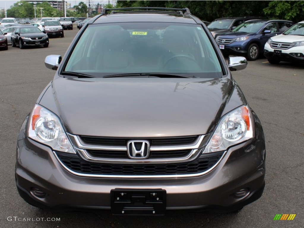 2010 CR-V EX-L AWD - Urban Titanium Metallic / Black photo #2