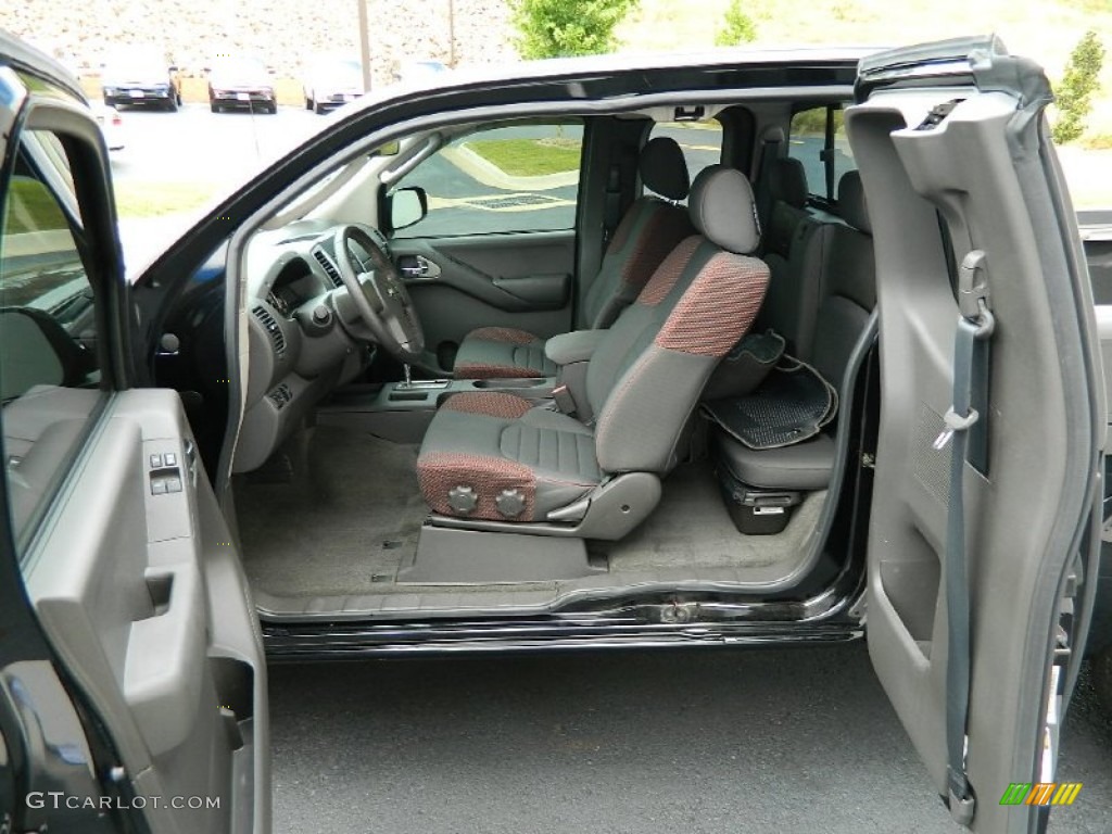 Graphite/Red Interior 2009 Nissan Frontier PRO-4X King Cab Photo #82927316
