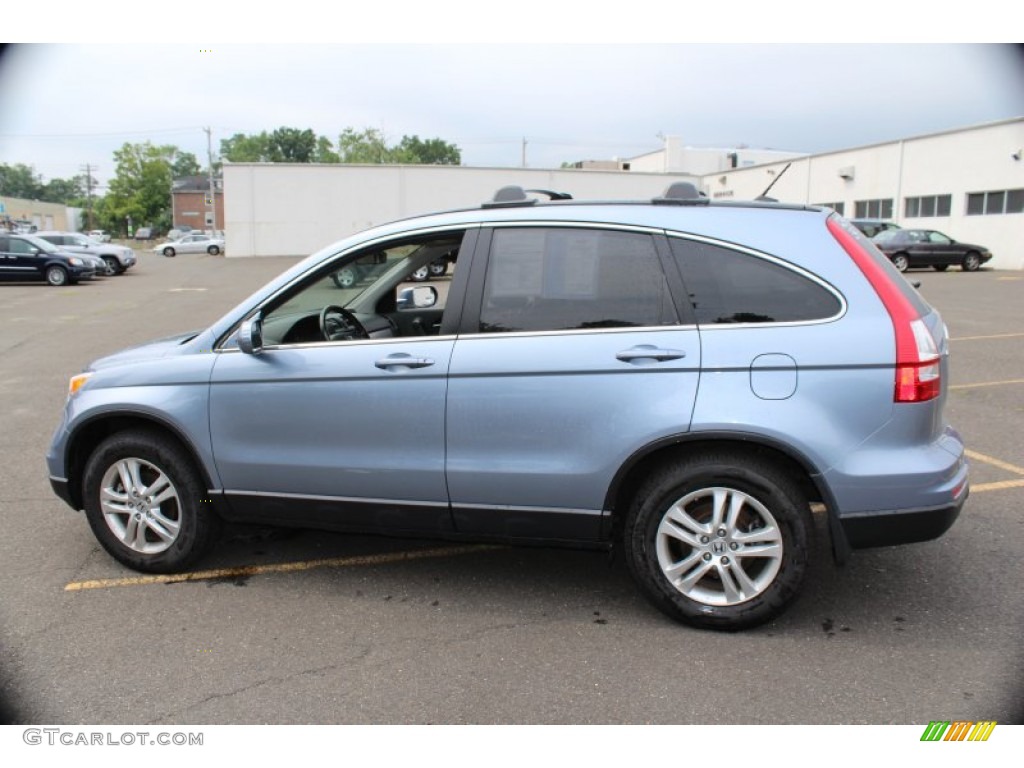 2011 CR-V EX-L 4WD - Glacier Blue Metallic / Gray photo #11