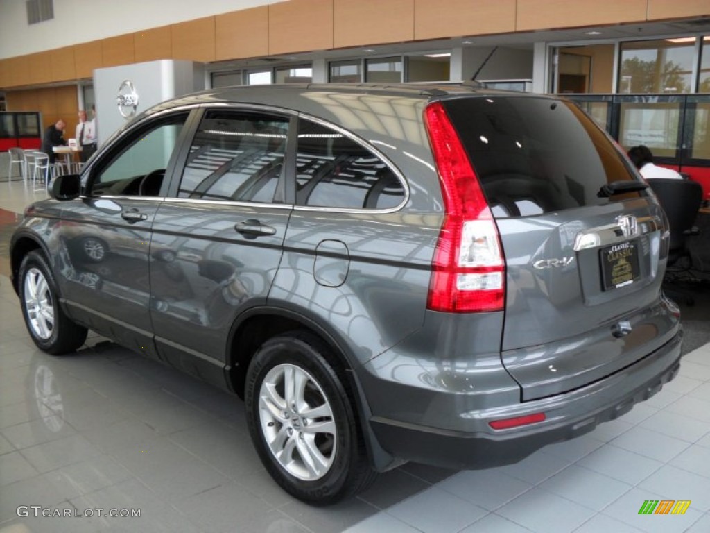 2011 CR-V EX-L 4WD - Polished Metal Metallic / Black photo #2