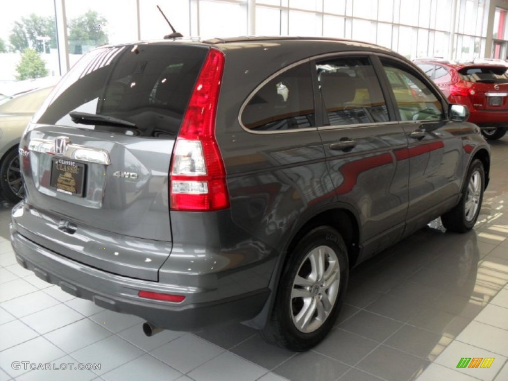 2011 CR-V EX-L 4WD - Polished Metal Metallic / Black photo #3
