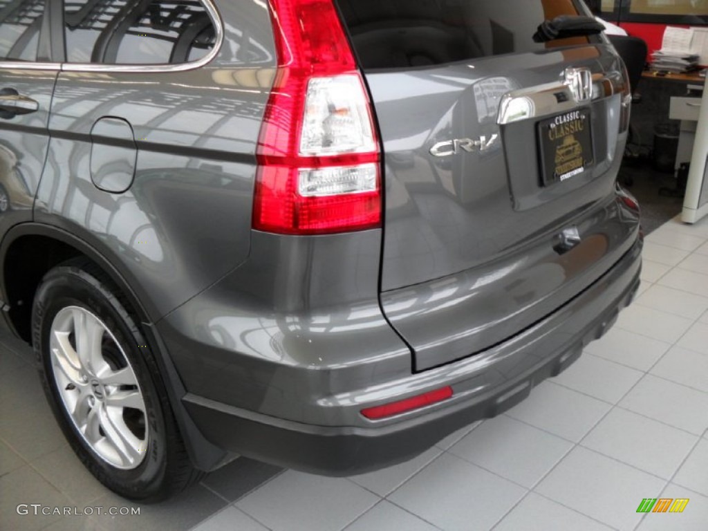 2011 CR-V EX-L 4WD - Polished Metal Metallic / Black photo #9