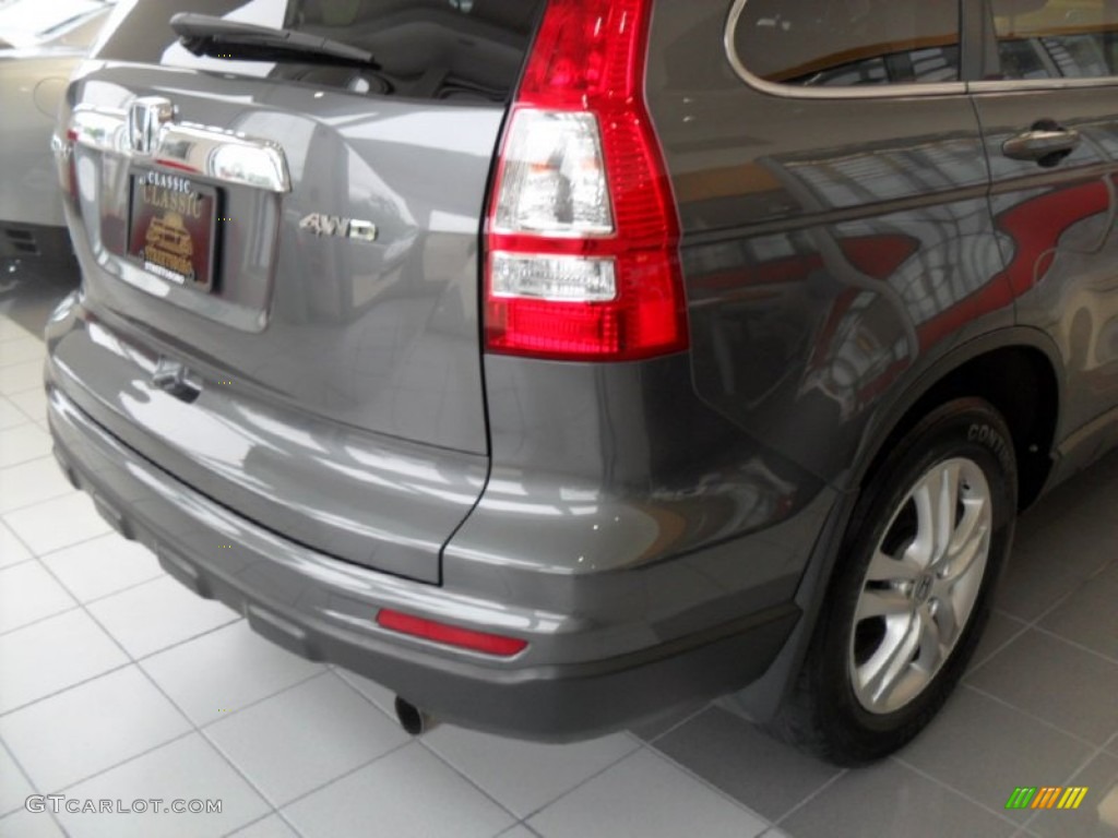 2011 CR-V EX-L 4WD - Polished Metal Metallic / Black photo #10