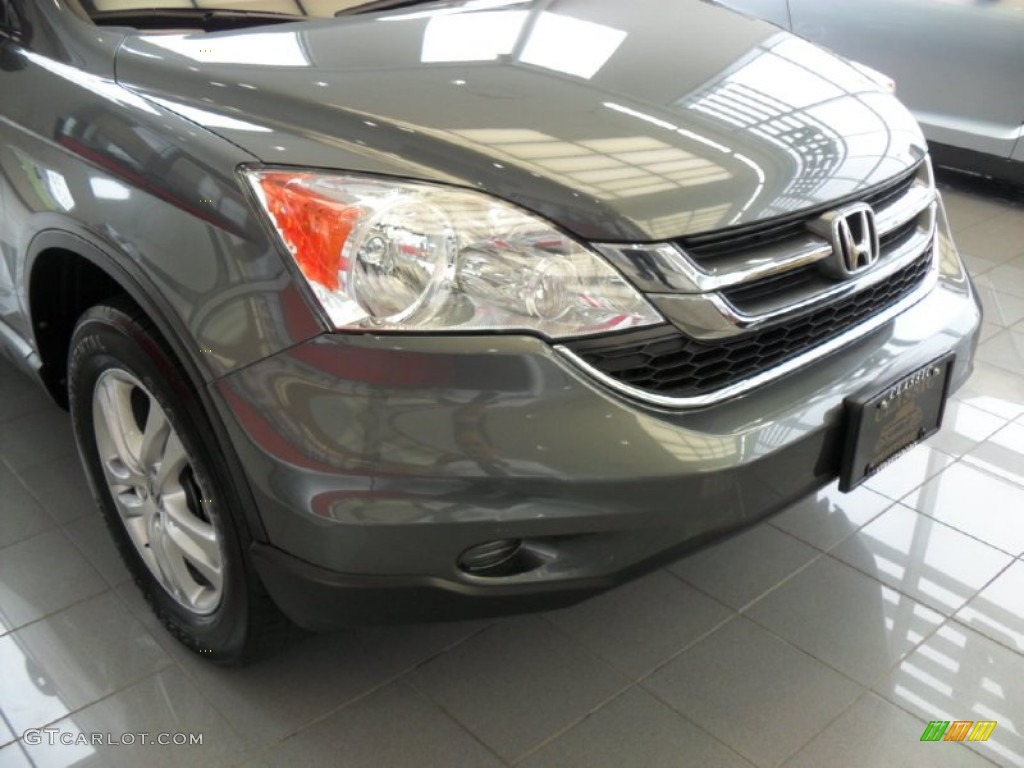 2011 CR-V EX-L 4WD - Polished Metal Metallic / Black photo #12