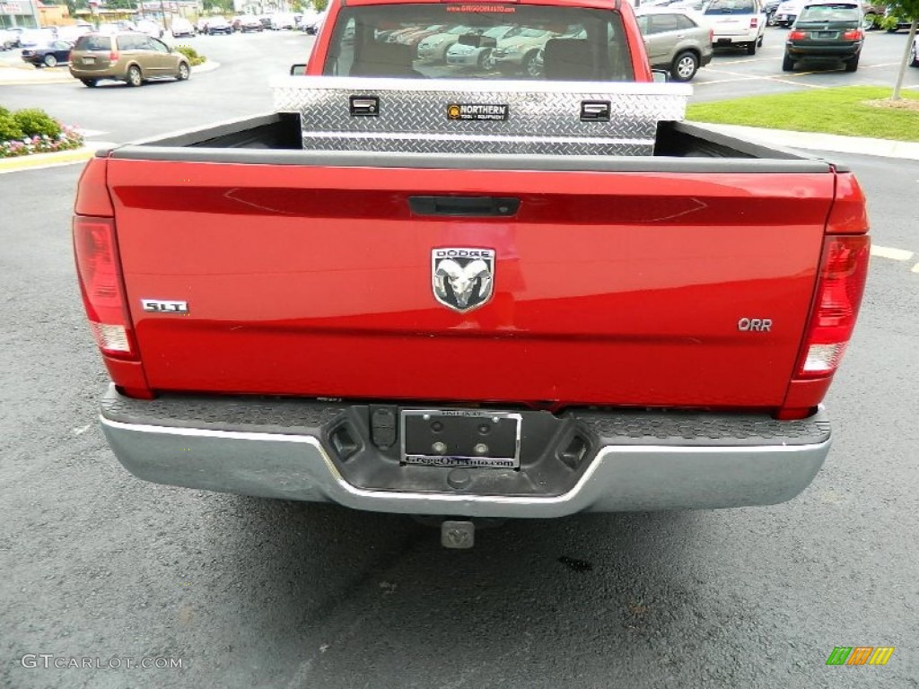 2010 Ram 1500 SLT Regular Cab - Flame Red / Light Pebble Beige/Bark Brown photo #6