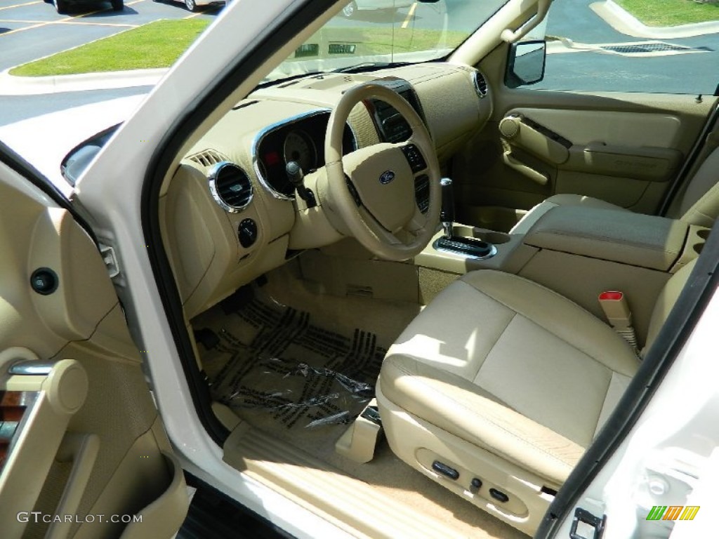 2007 Explorer Limited - White Sand Tri-Coat / Camel photo #9