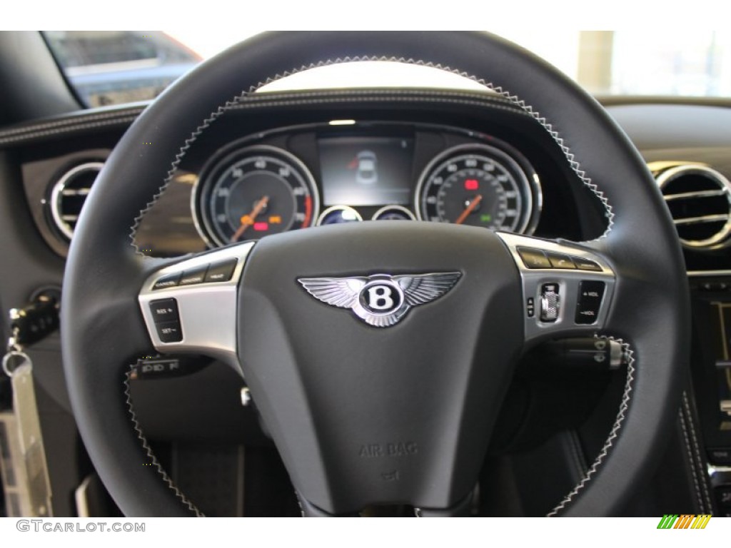 2013 Bentley Continental GT V8 Standard Continental GT V8 Model Linen/Beluga Steering Wheel Photo #82930177