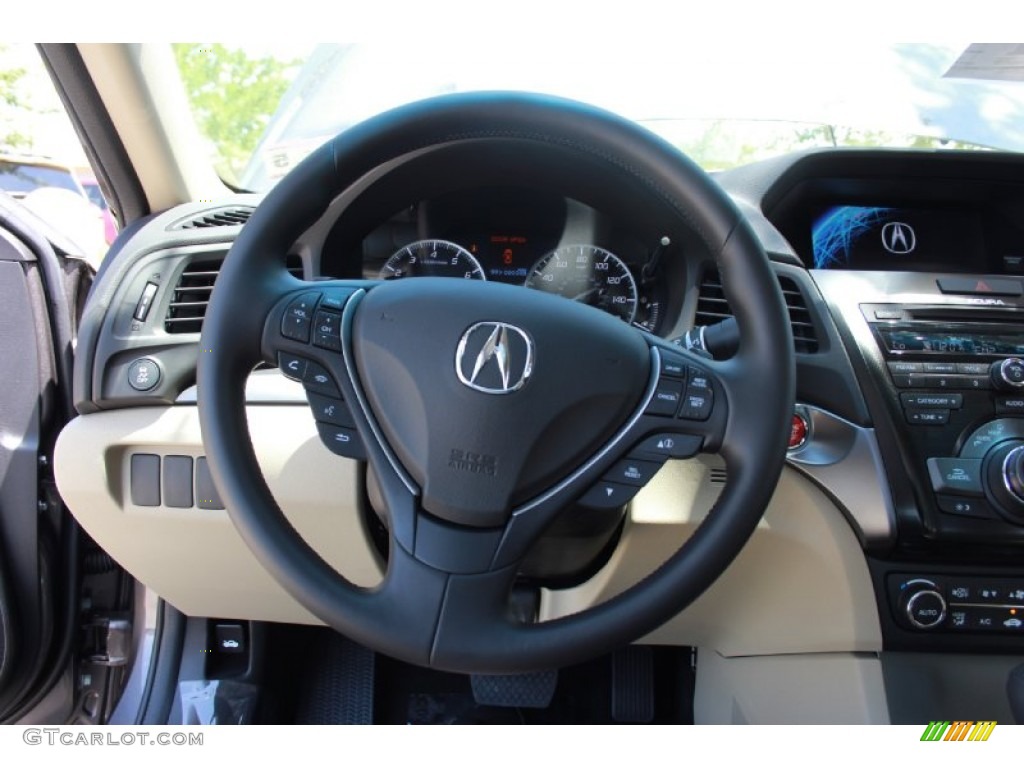 2014 Acura ILX 2.0L Technology Parchment Steering Wheel Photo #82930384
