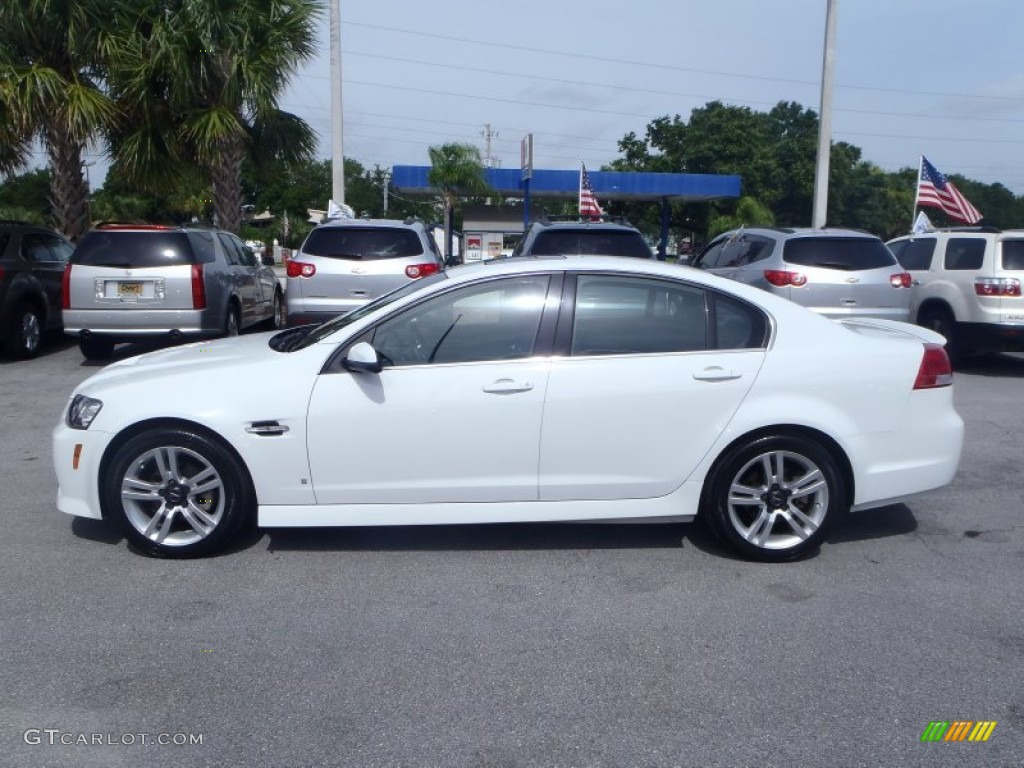 White Hot 2009 Pontiac G8 Sedan Exterior Photo #82930624
