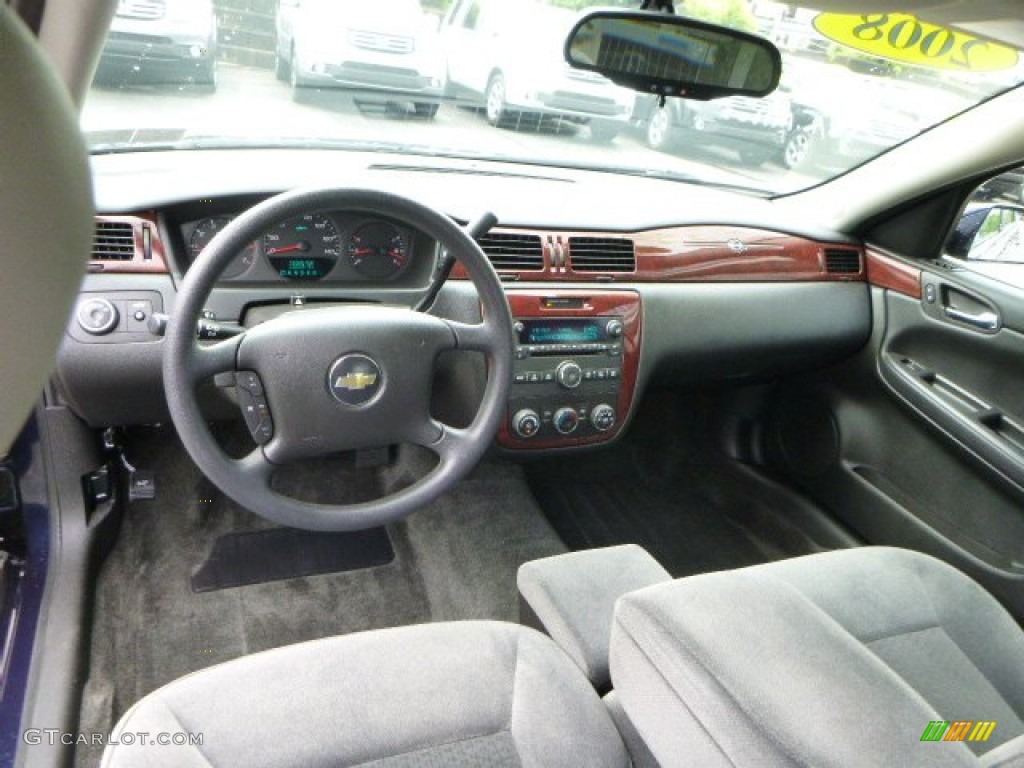 Ebony Black Interior 2008 Chevrolet Impala LS Photo #82933059